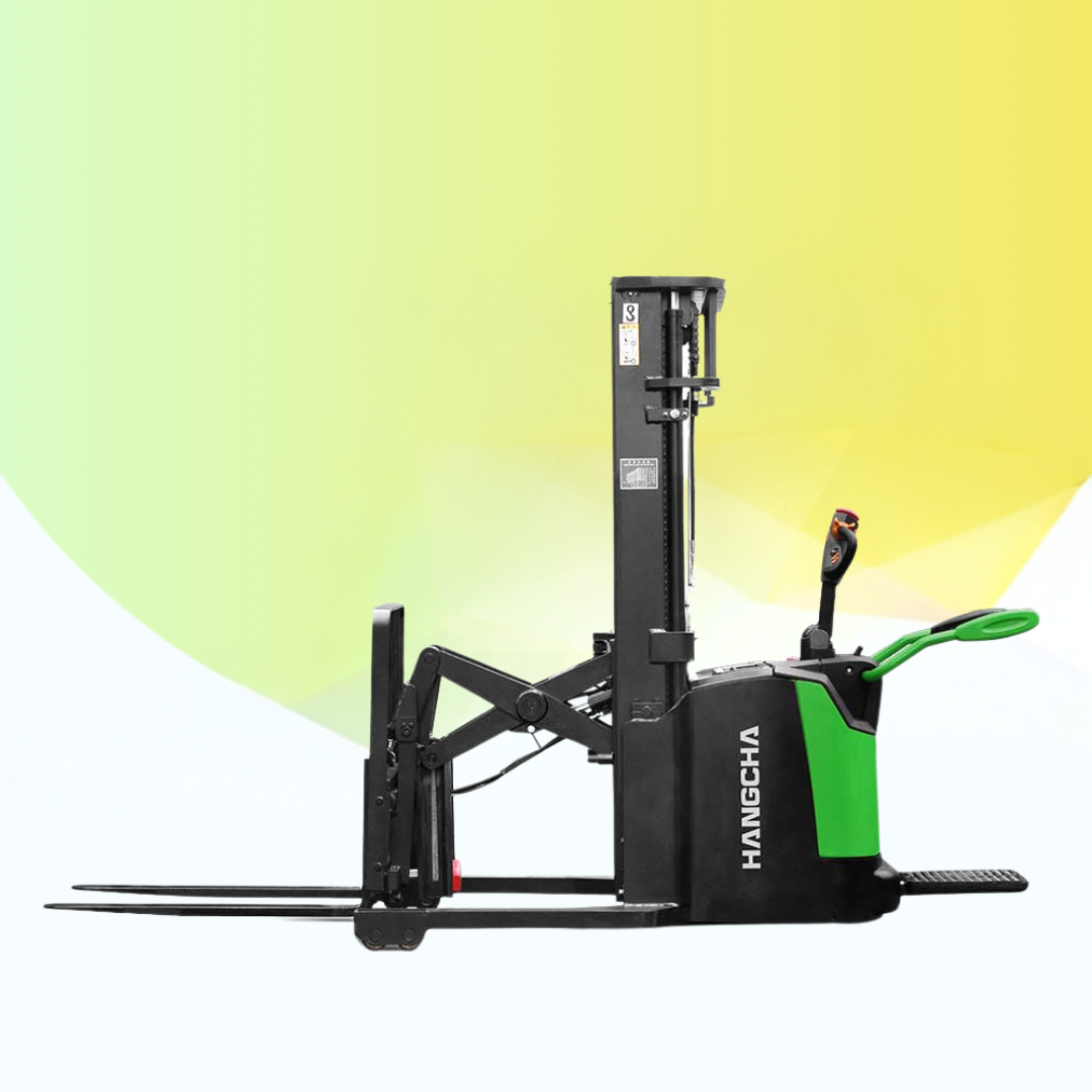 xe nâng điện mini Stacker 1.6 tấn CQDB16 dạng Reach Fork