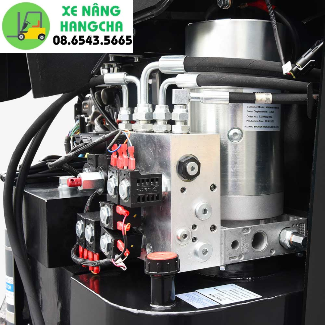 Xe nâng điện mini Stacker 1.6 tấn CQDB16 dạng Moving Mast