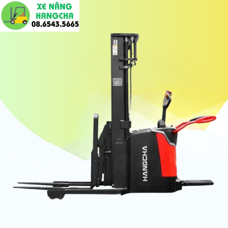 xe nâng điện mini Stacker 1.6 tấn CQDB16 dạng Reach Fork